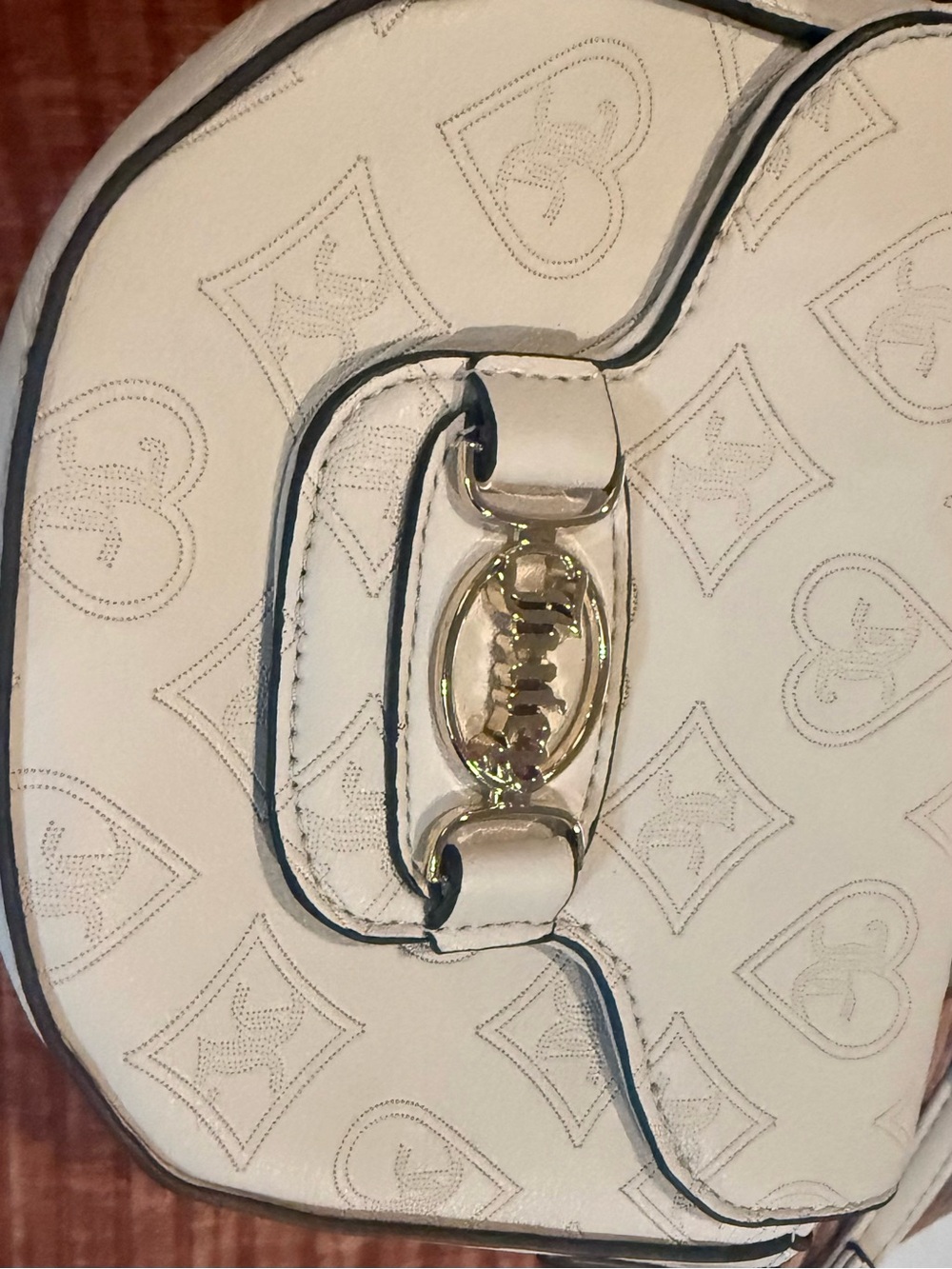 Juicy Couture Cream Mini Top-Handle Crossbody with Gold Hardware - Picture 2 of 14